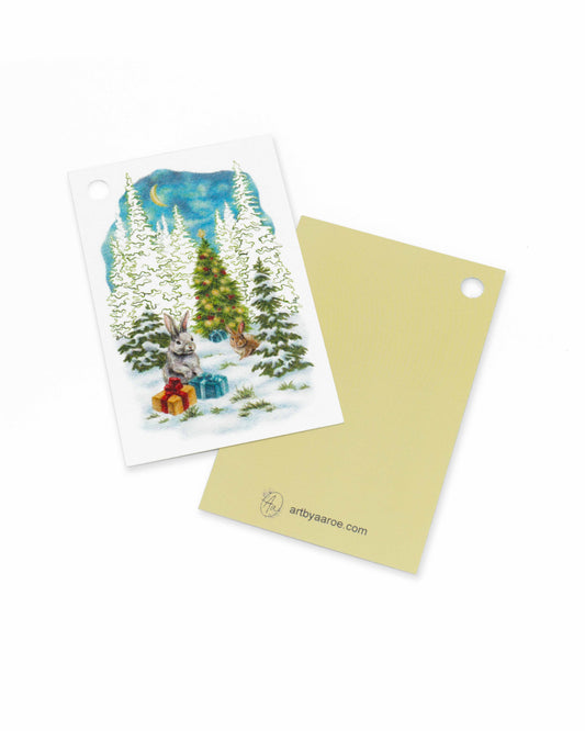 Jul i skogen gavelapper