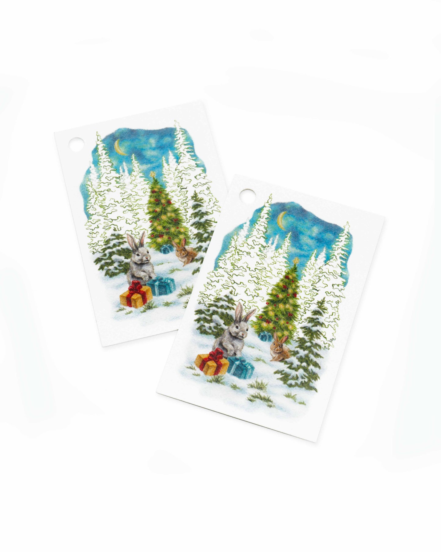 Jul i skogen gavelapper