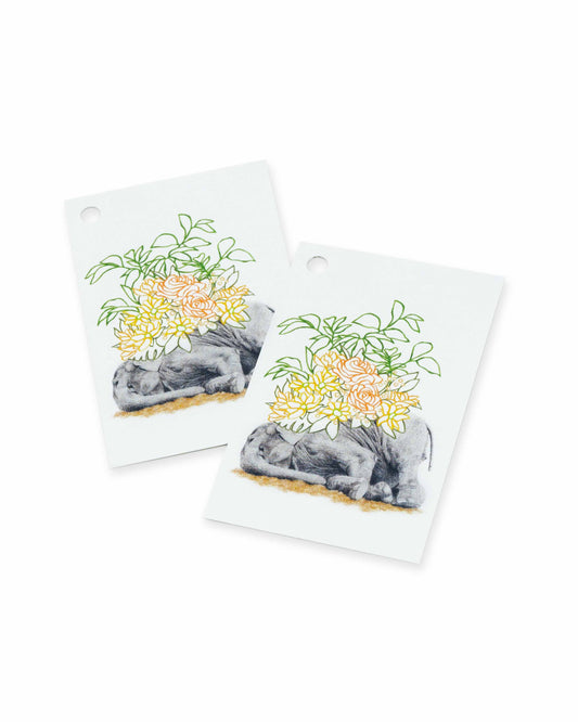 Søvnig elefant gavelapper