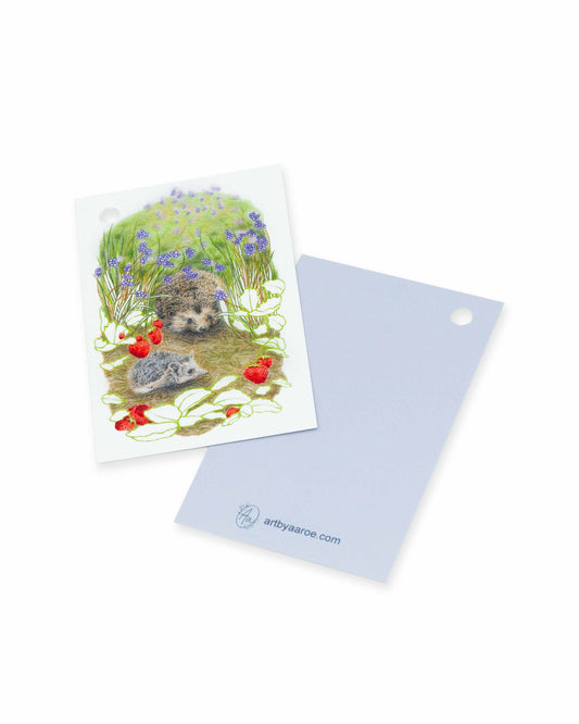 To pinnsvin gavelapper