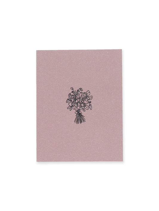 Jordbærbukett foldekort