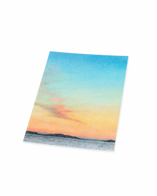 Kveldsstemning på syd postkort