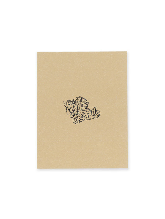 En søvnig katt foldekort