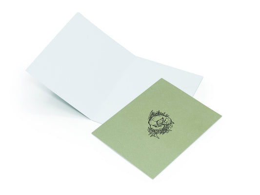 Søvnig vårdag foldekort