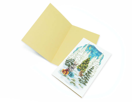 Jul i skogen foldekort