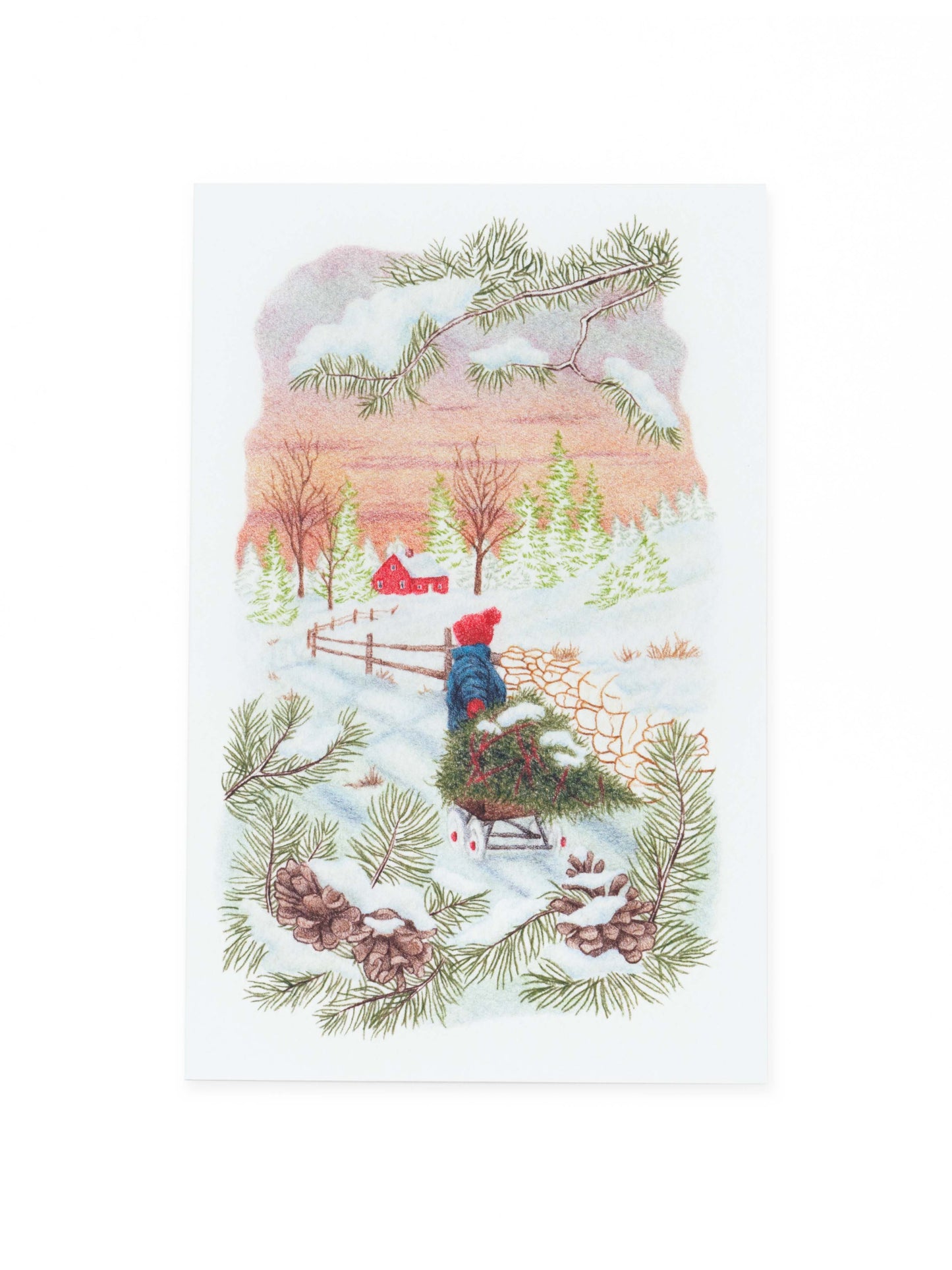 Hjem til jul foldekort