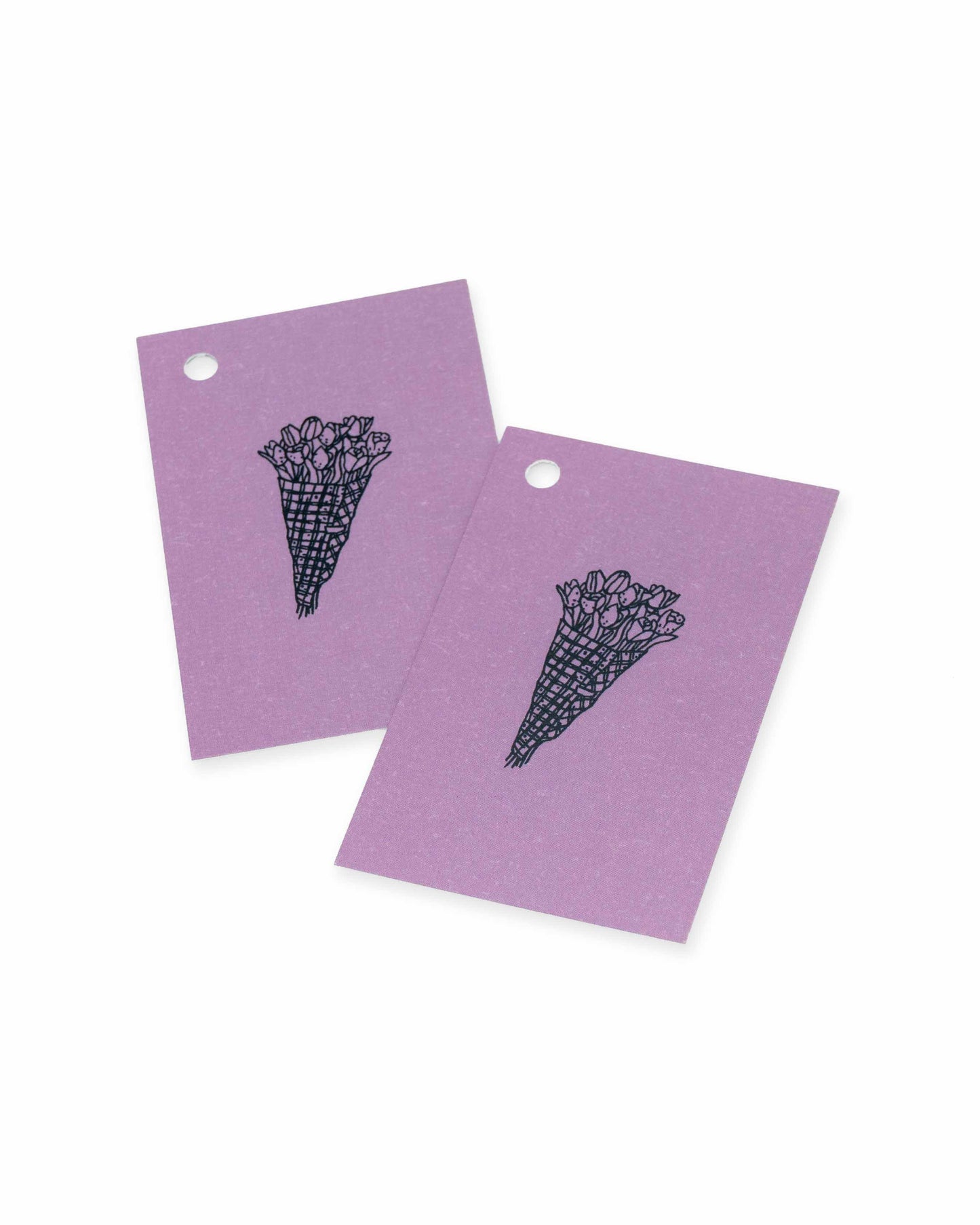 Rosa tulipaner gavelapper