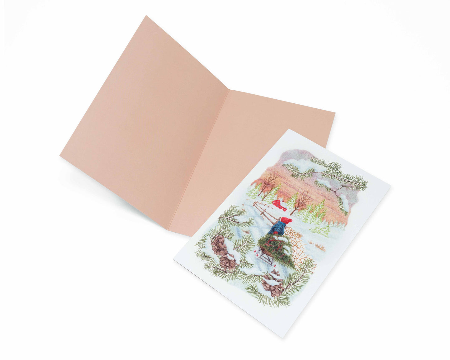 Hjem til jul foldekort