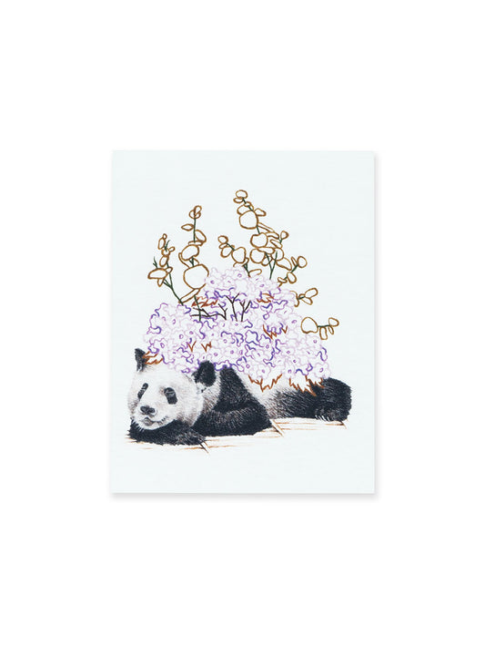 Søvnig panda foldekort
