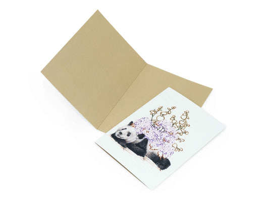 Søvnig panda foldekort